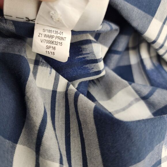 Banana Republic Mens Shirt Large Camden Fit Blue White Long Sleeve Button Cotton - Picture 10 of 10